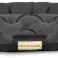 Lit pour chien OVALE 130x105 cm Personnalisé Imperméable Noir photo 2