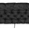Set Gartenkissen 150x60x50 cm für Schaukelbank Wasserdicht Schwarz Bild 2