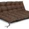 2 almofadas de jardim 120x80x40 para paletes de bancada Swing Waterproof Brown foto 1