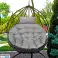 110cm Garden Cushion for Hanging Chair Stork's Nest Waterproof Grey Soft image 3