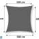 Garden Shade Sail Waterproof 5x5 m Grey Strong Awning image 4