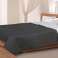 Double-sided Bedspread Quilted Blanket Sofa Cover 160x200 cm grey-black image 3