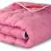 Rosa Bettdecke 220x240 cm Antiallergisch Gesteppt Ganzjährig Dick Warm Bild 5