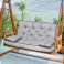 Set of Garden Cushion High Side 120x60x50 cm for Swing Bench Waterproof image 5