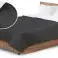 Double-Sided Bedspread Quilted Blanket Sofa Cover 220x240 cm white and black image 3