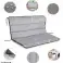 Garden Cushion 100x50x50 cm for Swing Bench Waterproof Quilted Grey image 4