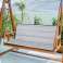 Garden Cushion 100x50x50 cm for Swing Bench Waterproof Quilted Grey image 5