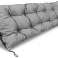 Almofada de Jardim 120x40 cm para Paletes de Bancada Swing Impermeável Cinzento foto 1