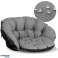 Coussin de jardin 122x40 cm pour chaise suspendue nid de cigogne photo 2