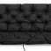 Set Gartenkissen 150x60x50 cm für Schaukelbank Wasserdicht Schwarz Bild 3
