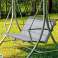 Garden Cushion 100x50x50 cm for Swing Bench Waterproof Quilted Grey image 6