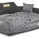 Hundeseng Katt Seng Sofa Lekegrind Vanntett Navn 115x95 cm bein svart bilde 2