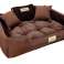 Hondenmand box KINGDOG 55x45 cm Gepersonaliseerd Waterdicht Bruin foto 3