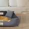 Panier pour chien et chat, housse amovible, nom, 75 x 65 cm, gris foncé photo 2