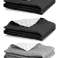 Double-sided Bedspread Quilted Blanket Sofa Cover 160x200 cm grey-black image 5