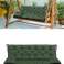 Set Gartenkissen 120x60x50 cm für Schaukelbank Wasserdicht Grün Bild 1