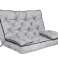 Set of Garden Cushion High Side 120x60x50 cm for Swing Bench Waterproof image 1