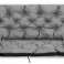 Ensemble de coussin de jardin 120x60x50 cm pour banc de balançoire imperméable gris photo 3