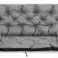Ensemble de coussin de jardin 150x60x50 cm pour banc balançoire imperméable gris photo 3