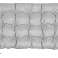 2 Almofadas de Jardim 120x80x40 cm para Banco de Pallet Balanço Impermeável Cinza Claro foto 2