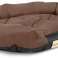 Lit pour chien OVAL 75x50 cm Personnalisé Imperméable Marron photo 5