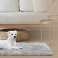 Dog bed MATA 50x70 cm Shaggy Antislip Light Grey image 2