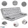 Set di Cuscino da Giardino Lato Alto 180x60x50 cm per Panca Altalena Impermeabile foto 4