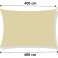 Garden Sun Sail Waterproof 4x3 m Beige Strong Awning image 4