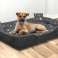 Hundebett Bett Bett Couch Laufstall Wasserdichte Knochen Silber 130x105cm Bild 4