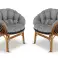 Coussin de jardin 122x40 cm pour chaise suspendue nid de cigogne photo 5
