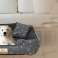 Hundebett Katzenbett Couch Laufstall Wasserdicht Name 75x65 cm Silber Knochen Bild 1