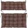 2 almofadas de jardim 120x80x40 para paletes de bancada Swing Waterproof Brown foto 5