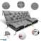 Ensemble de coussin de jardin 120x60x50 cm pour banc de balançoire imperméable gris photo 4