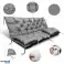 Ensemble de coussin de jardin 150x60x50 cm pour banc balançoire imperméable gris photo 4