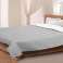 Double-sided Bed Cover Quilted Blanket Sofa Cover 220x240 cm white and grey image 5