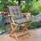 Garden Cushion 42x42 cm Tied for Garden Chair Waterproof Grey image 4