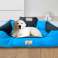Cama de cão playpen KINGDOG 130x105 cm Personalizado Impermeável Azul foto 1