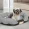 Lit pour chien OVALE 100x75 cm Personnalisé Imperméable Gris photo 2