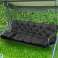 Set Gartenkissen 150x60x50 cm für Schaukelbank Wasserdicht Schwarz Bild 4