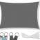 Garten Sonnensegel Wasserdicht 3x2 m Grau Starke Markise nylon Bild 1