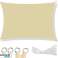 Waterproof Garden Shade Sail 5x3 m Beige Strong Awning image 1