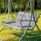 Set of Garden Cushion High Side 120x60x50 cm for Swing Bench Waterproof image 6