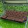 Set Gartenkissen 120x60x50 cm für Bank Schaukel Wasserdicht Braun Bild 6