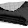 Double-Sided Bedspread Quilted Blanket Sofa Cover 200x220 cm grey-black image 3