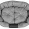 Lit pour chien OVALE 100x75 cm Personnalisé Imperméable Gris photo 3