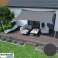 Garten Sonnensegel Wasserdicht 3x2 m Grau Starke Markise nylon Bild 6