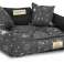 Hundebett Katzenbett Couch Laufstall Wasserdicht Name 75x65 cm Silber Knochen Bild 2