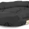 Lit pour chien OVALE 130x105 cm Personnalisé Imperméable Noir photo 3