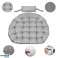 110cm Garden Cushion for Hanging Chair Stork's Nest Waterproof Grey Soft image 5