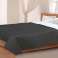 Double-Sided Bedspread Quilted Blanket Sofa Cover 220x240 cm white and black image 1
